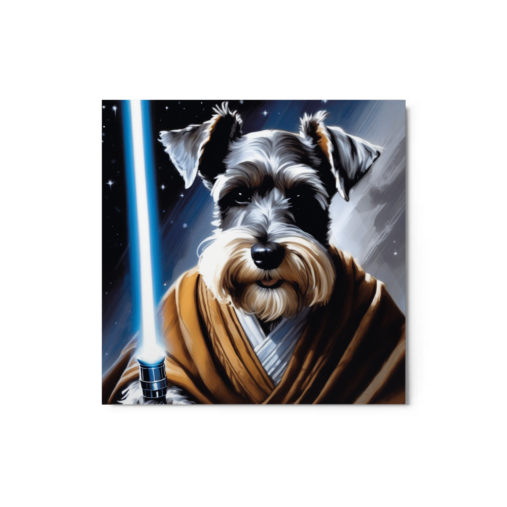 PugMug Custom Miniature Schnauzer Metal Print