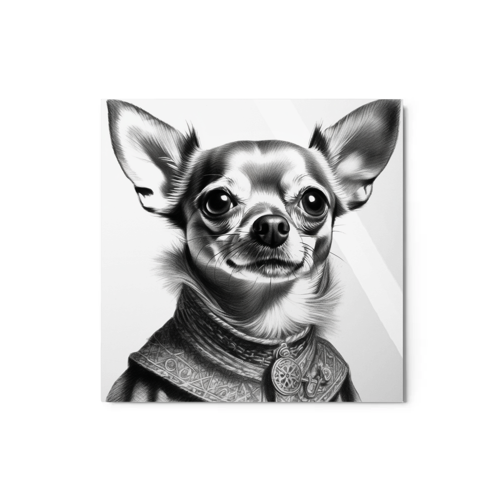 PugMug Custom Chihuahua Metal Print