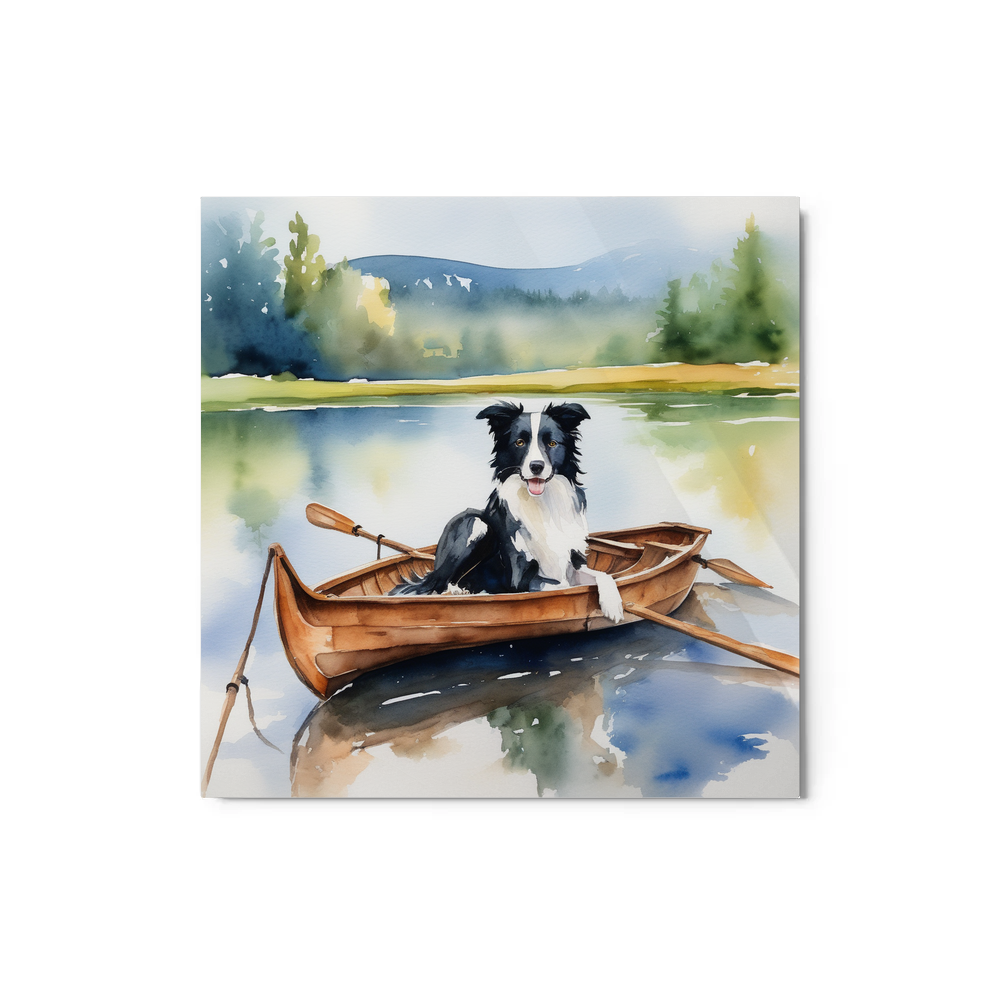PugMug Custom Border Collie Metal Print