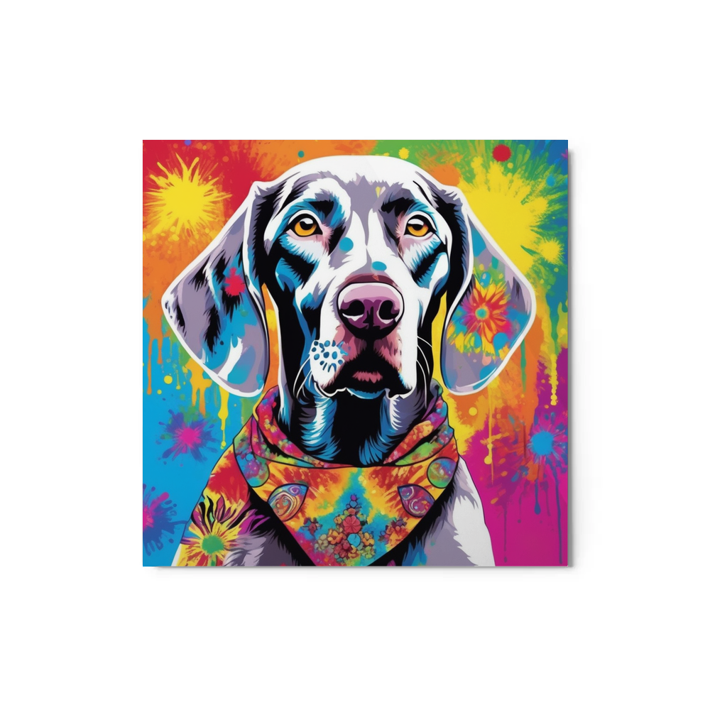 PugMug Custom Weimaraner Metal Print