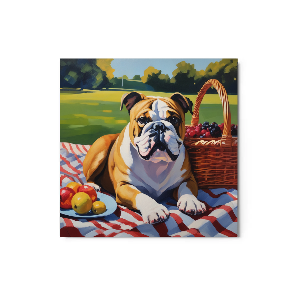PugMug Custom Bulldog Metal Print