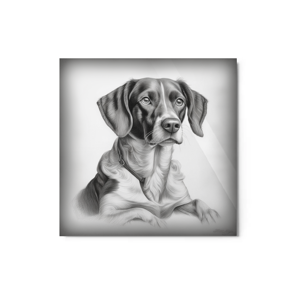 PugMug Custom Brittany Dog Metal Print