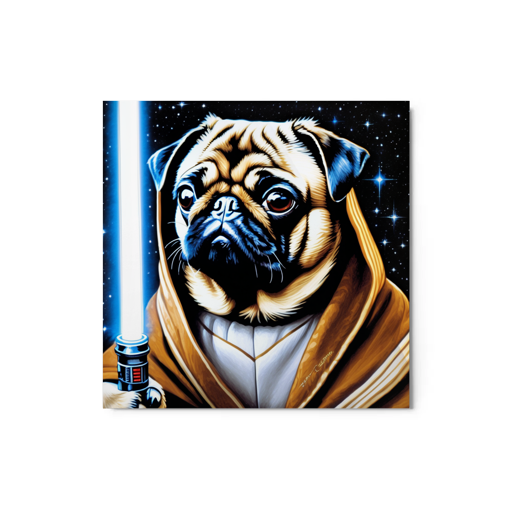 PugMug Custom Pug Metal Print