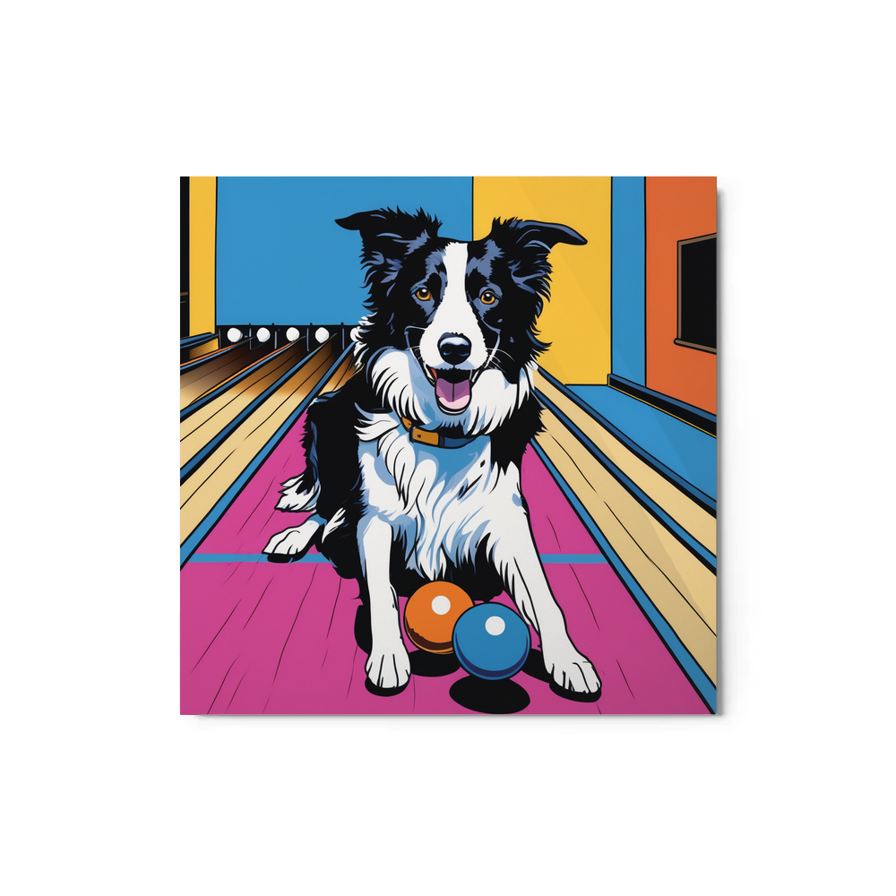 PugMug Custom Border Collie Metal Print