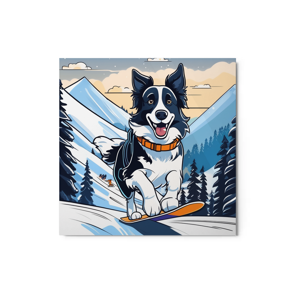 PugMug Custom Border Collie Metal Print