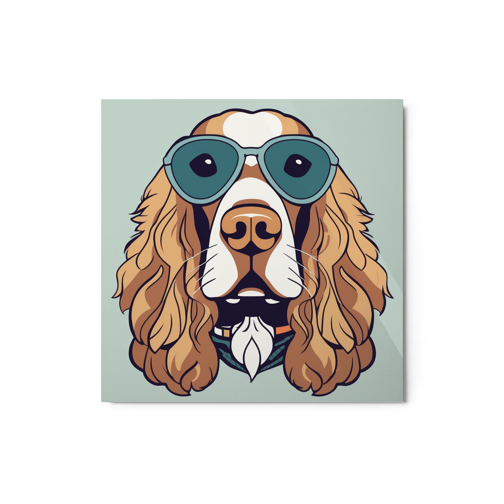 PugMug Custom English Cocker Spaniel Metal Print