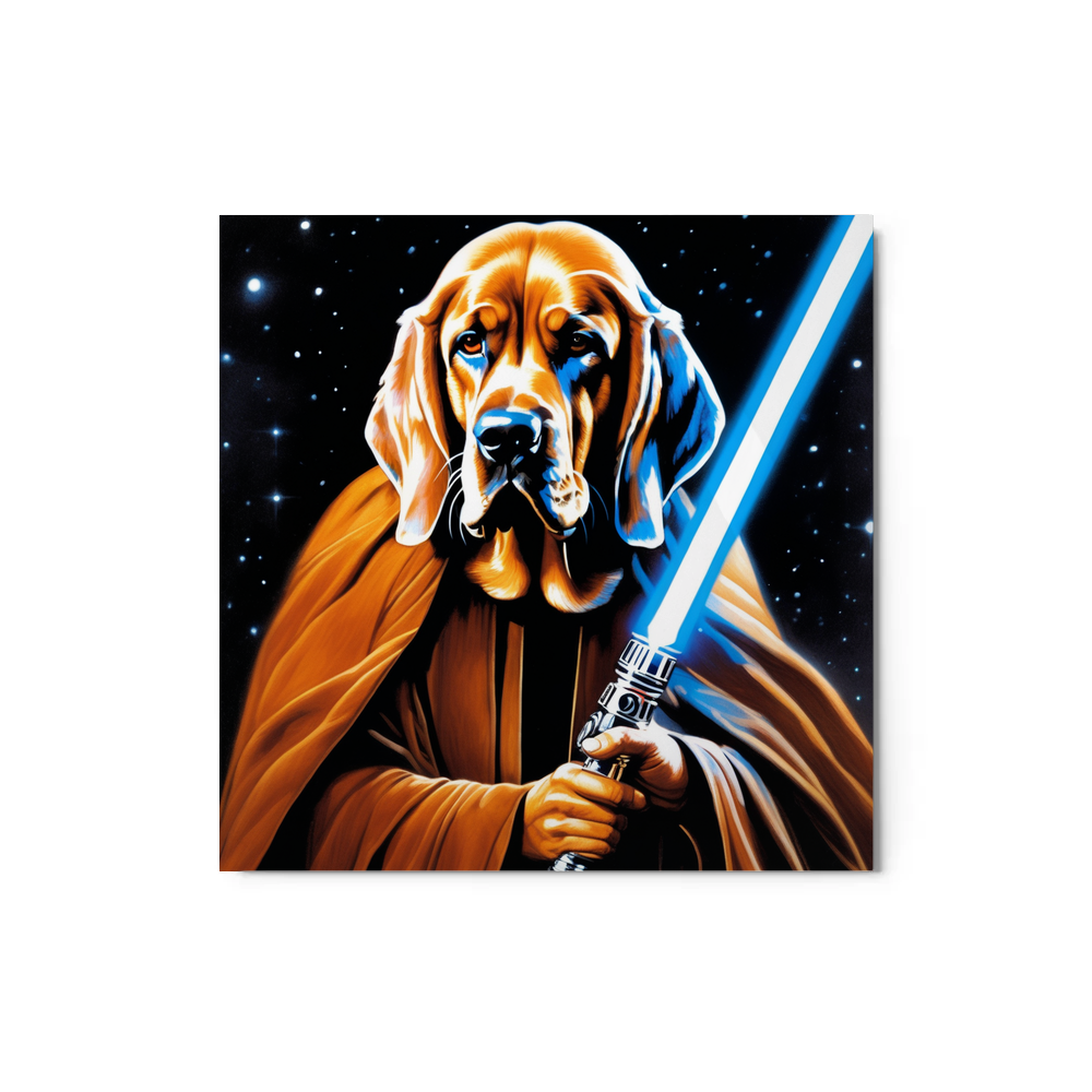 PugMug Custom Bloodhound Metal Print