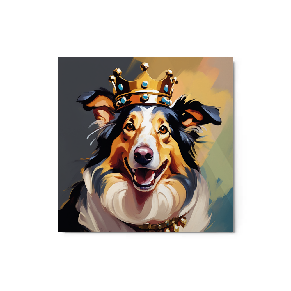 PugMug Custom Collie Metal Print