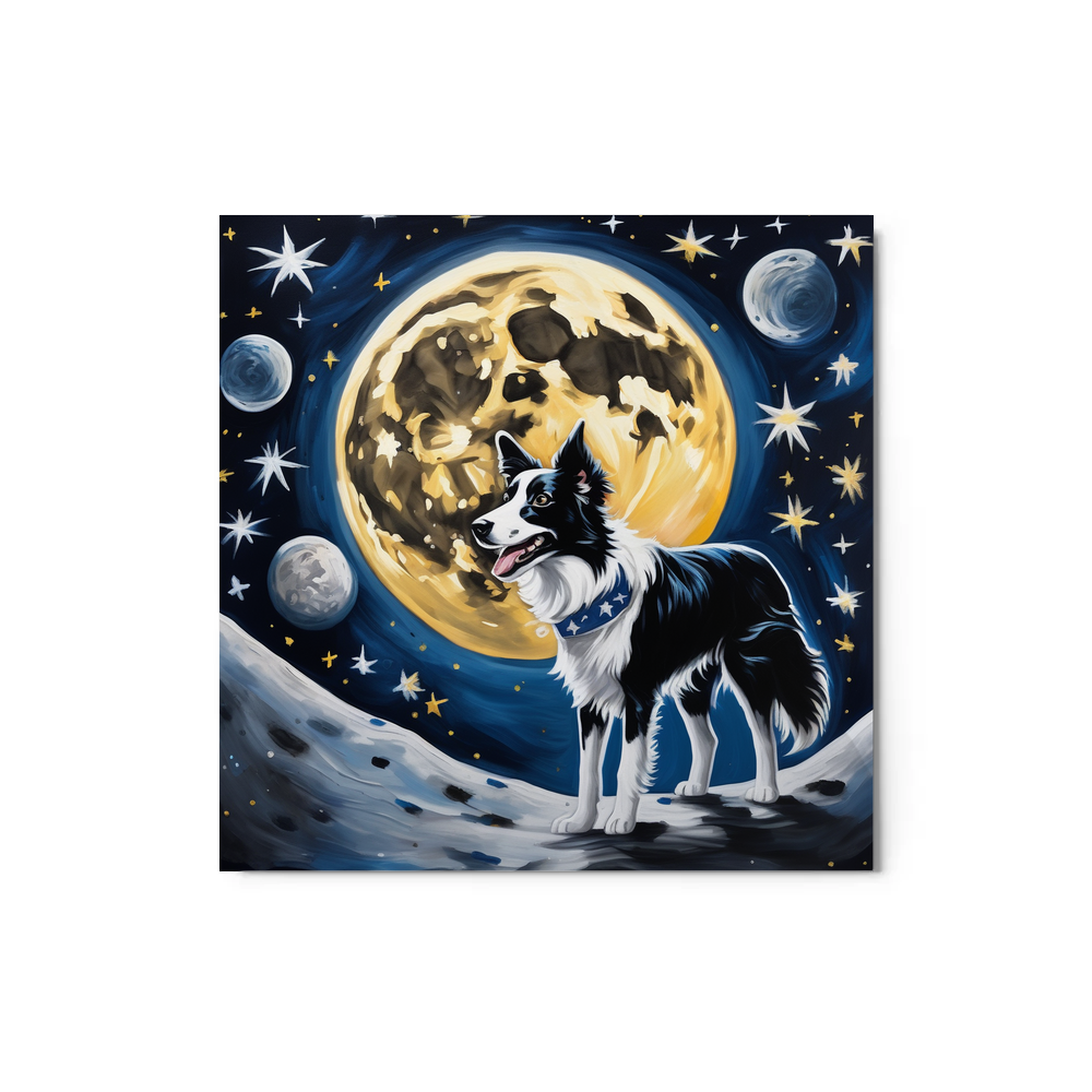 PugMug Custom Border Collie Metal Print