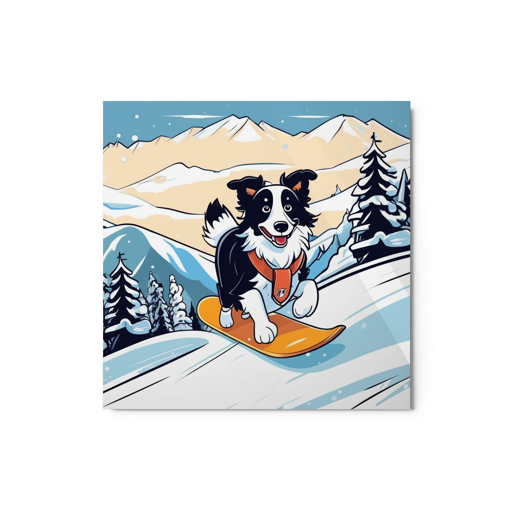 PugMug Custom Border Collie Metal Print