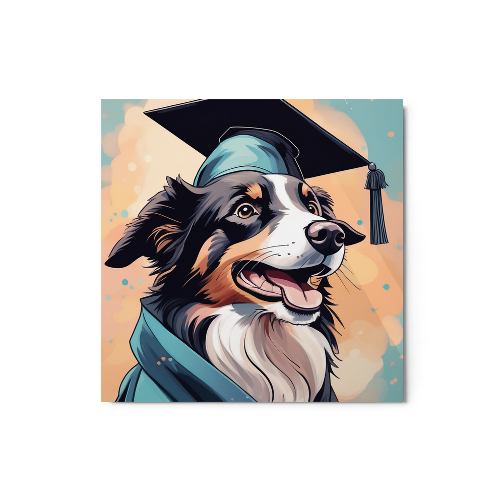 PugMug Custom Border Collie Metal Print