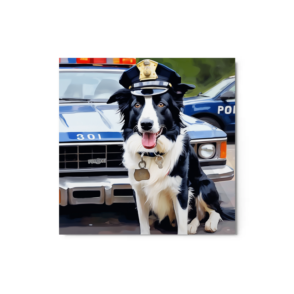 PugMug Custom Border Collie Metal Print