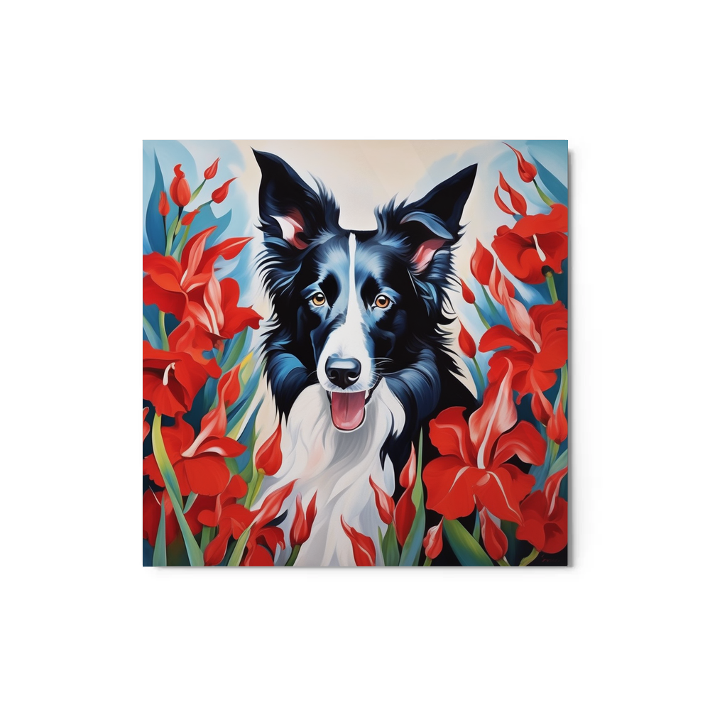 PugMug Custom Border Collie Metal Print