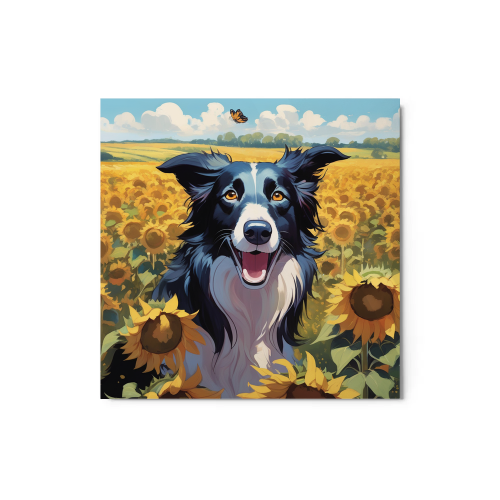 PugMug Custom Border Collie Metal Print