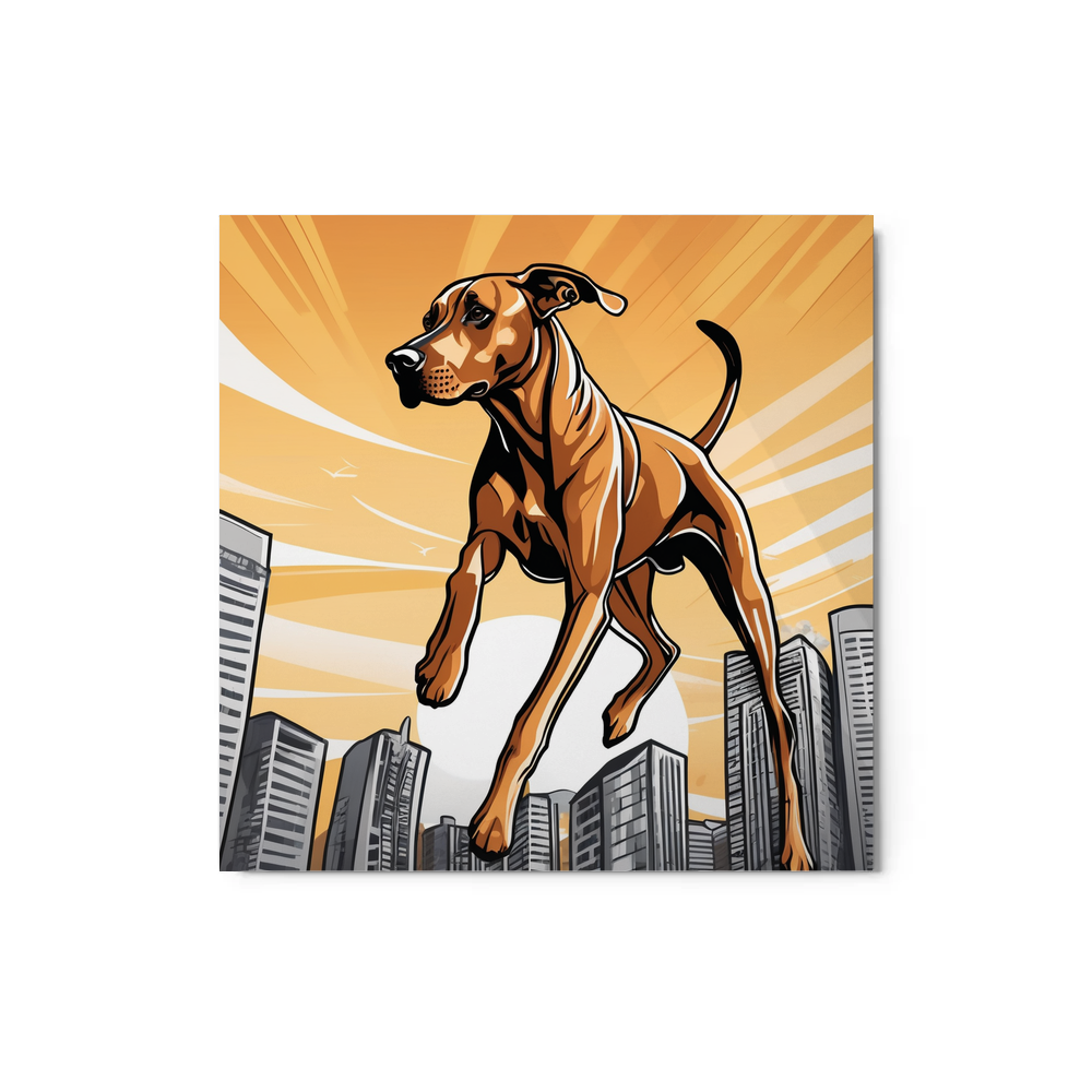 PugMug Custom Rhodesian Ridgeback Metal Print