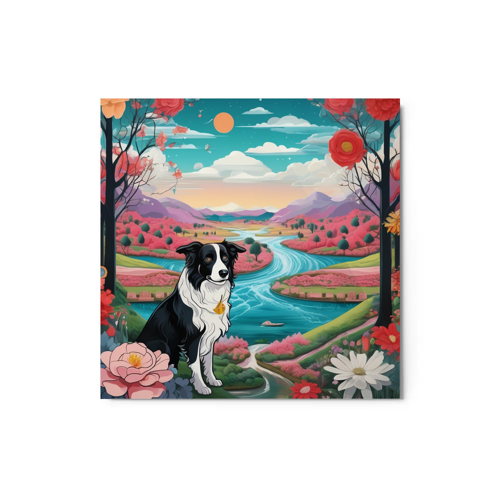 PugMug Custom Border Collie Metal Print