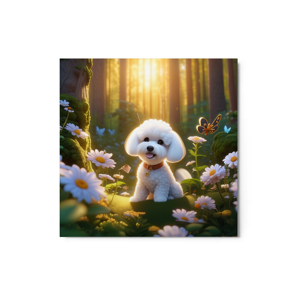 PugMug Custom Bichons Frise Metal Print