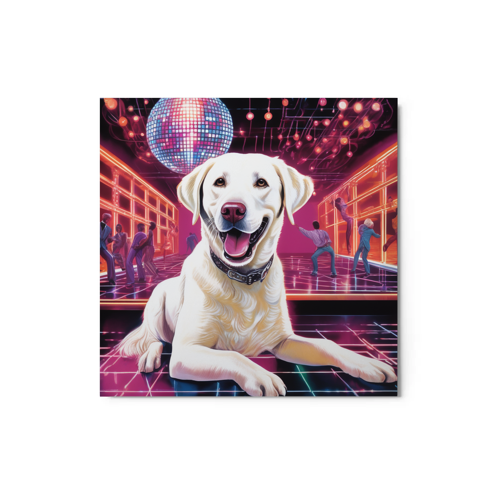 PugMug Custom White Labrador Retriever Metal Print