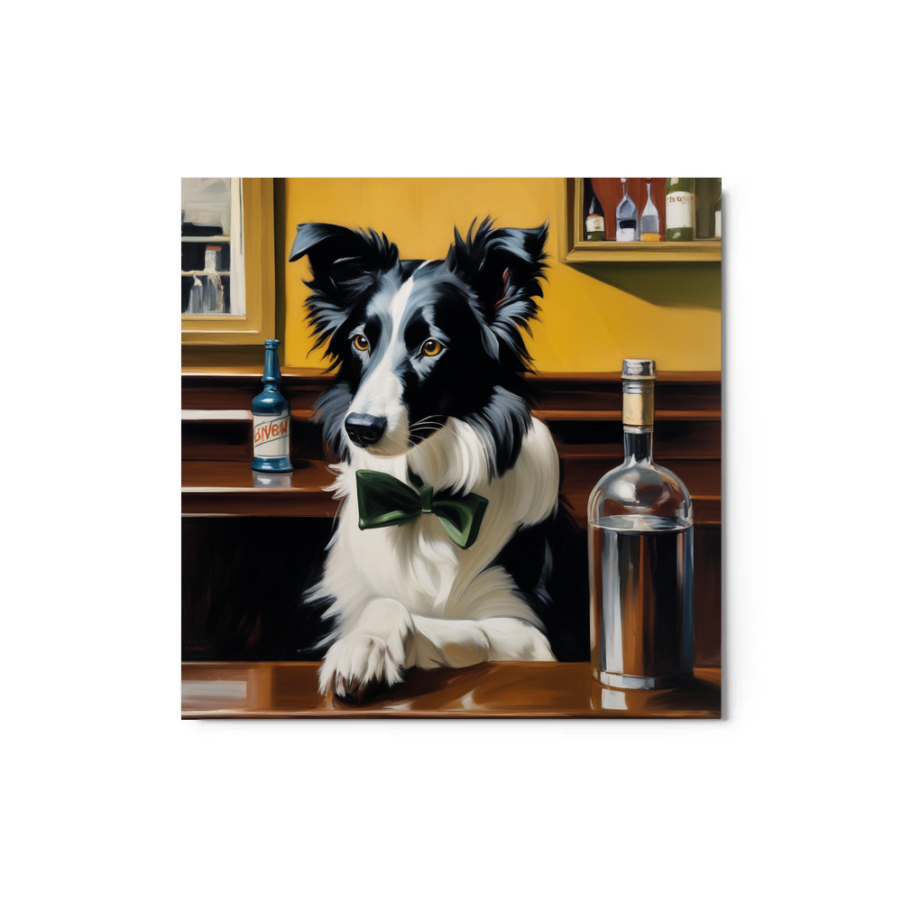 PugMug Custom Border Collie Metal Print