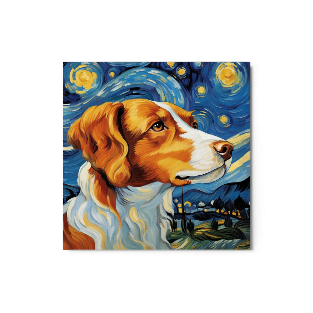 PugMug Custom Brittany Dog Metal Print
