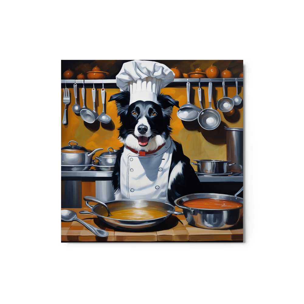 PugMug Custom Border Collie Metal Print