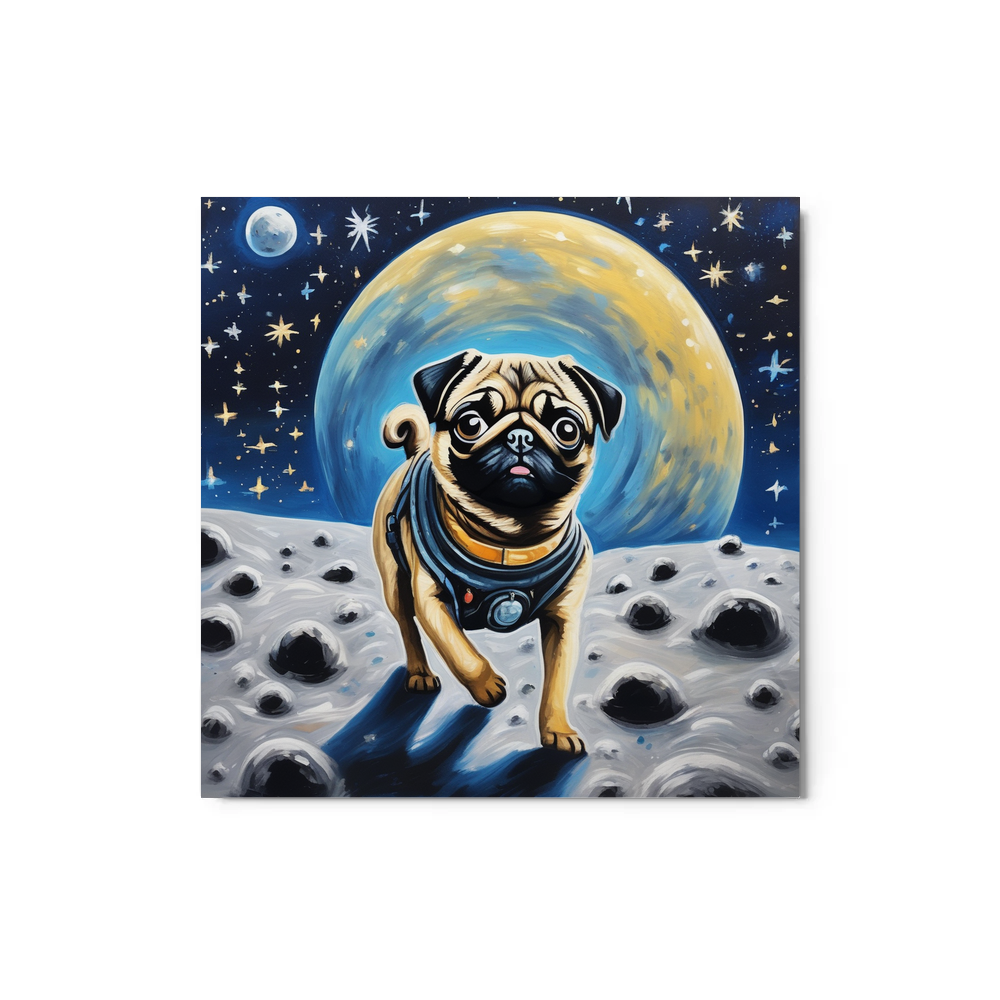 PugMug Custom Pug Metal Print