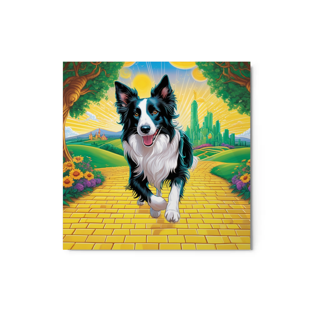 PugMug Custom Border Collie Metal Print