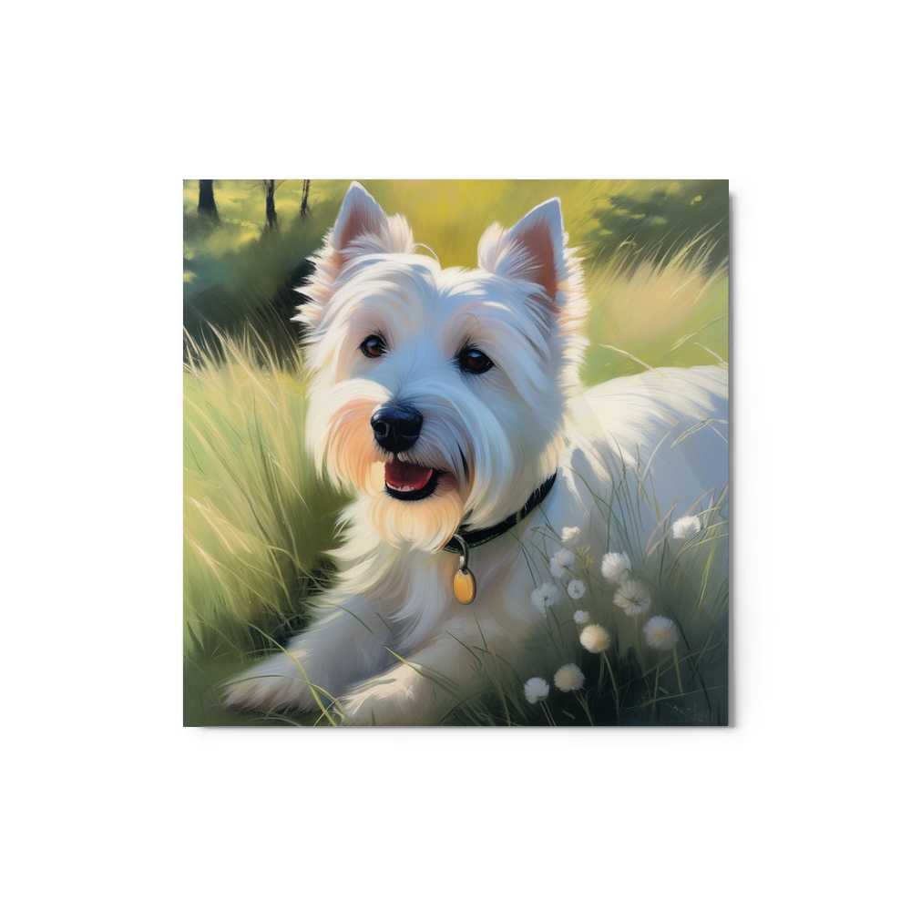 PugMug Custom West Highland White Terrier Metal Print