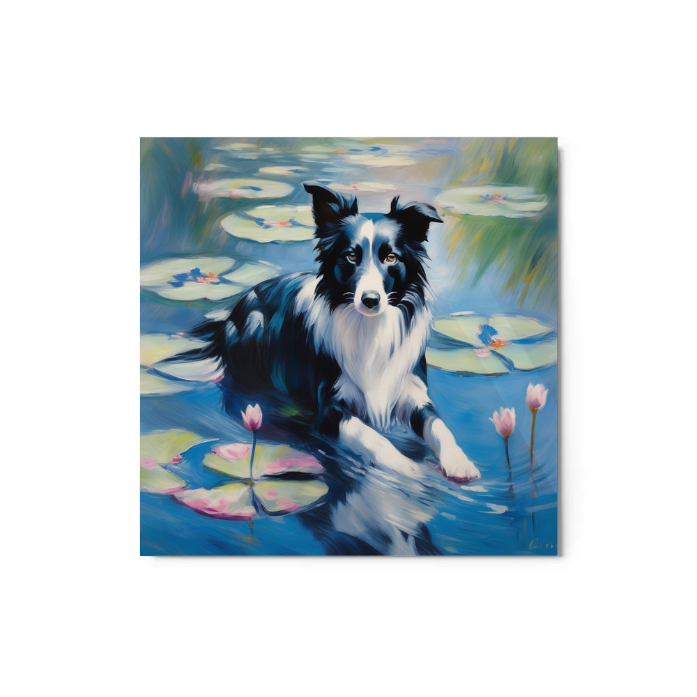 PugMug Custom Border Collie Metal Print