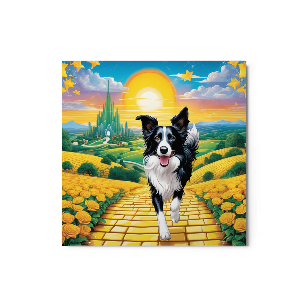 PugMug Custom Border Collie Metal Print