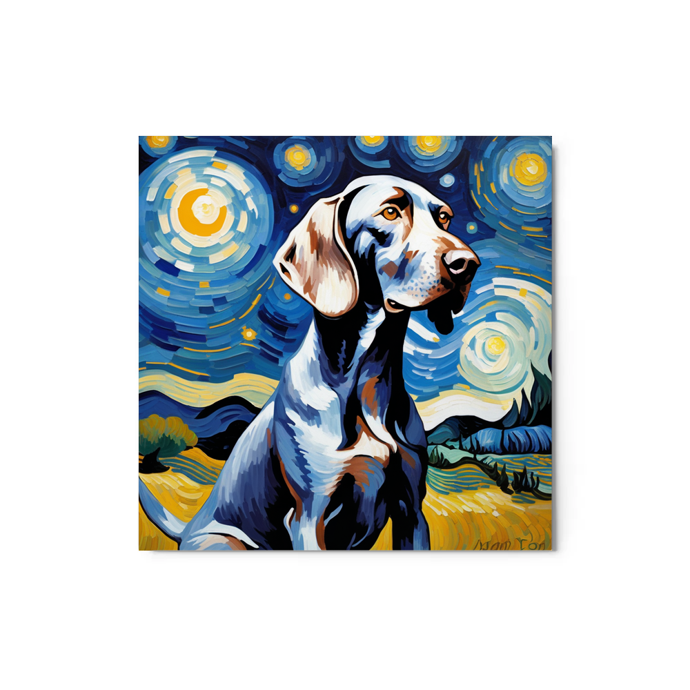 PugMug Custom Weimaraner Metal Print