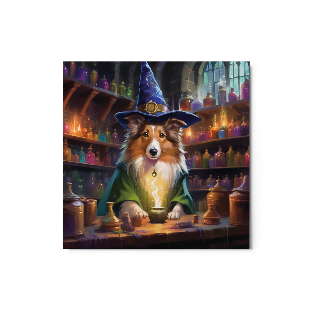 PugMug Custom Shetland Sheepdog Metal Print