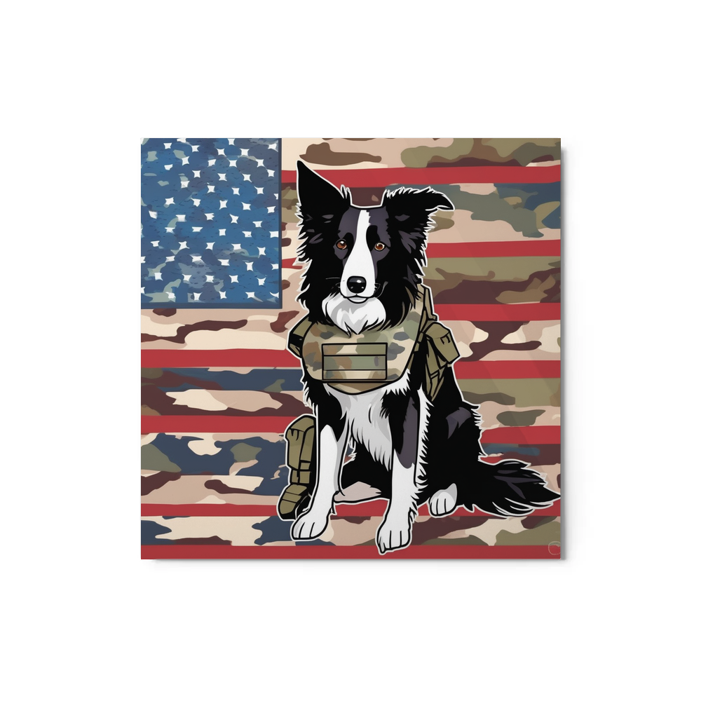 PugMug Custom Border Collie Metal Print