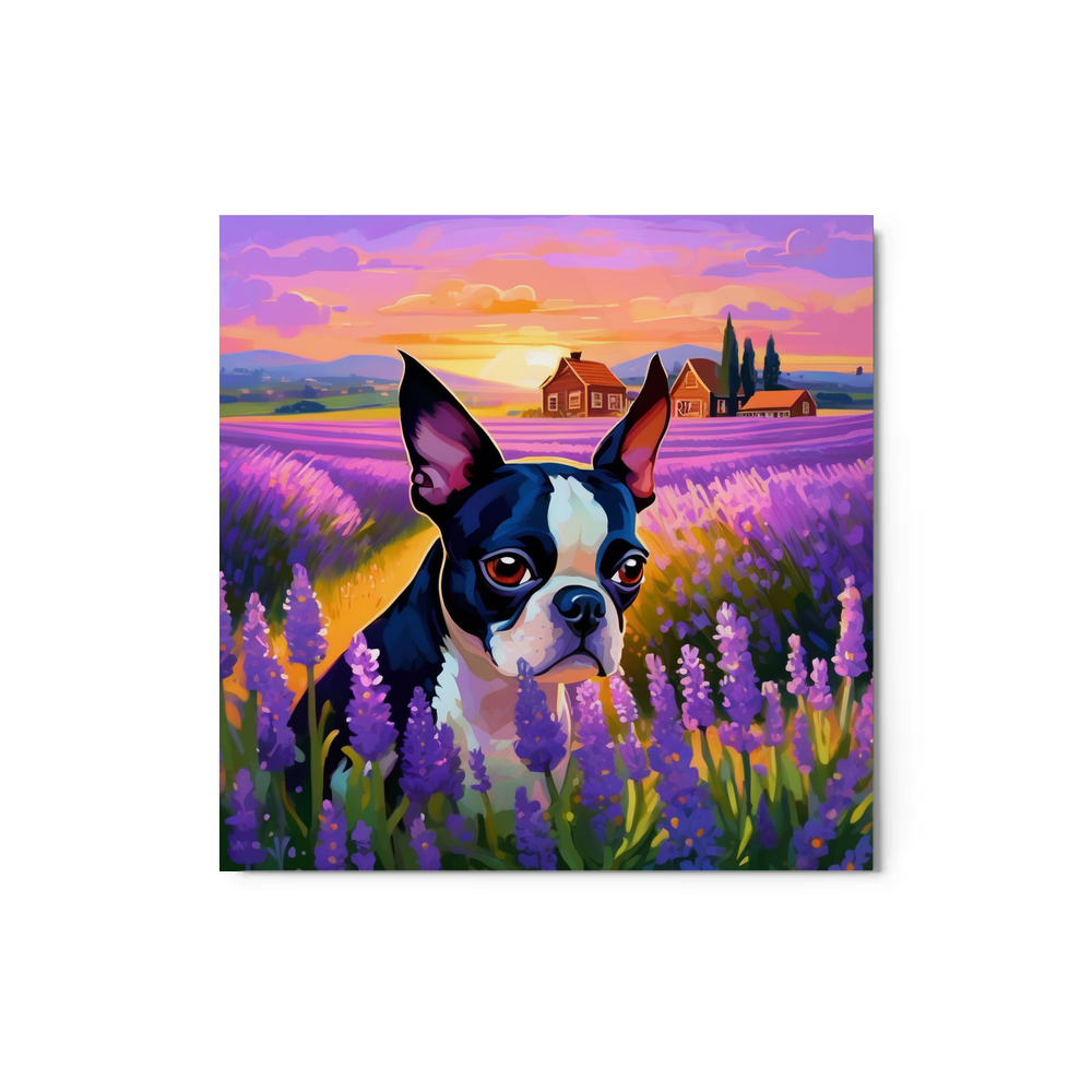PugMug Custom Boston Terrier Metal Print
