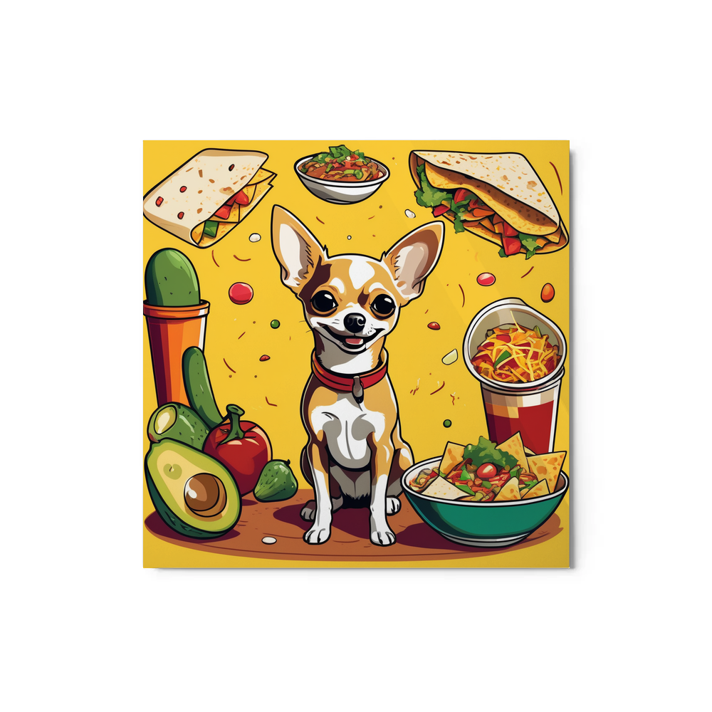 PugMug Custom Chihuahua Metal Print