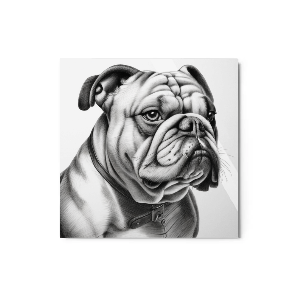 PugMug Custom Bulldog Metal Print
