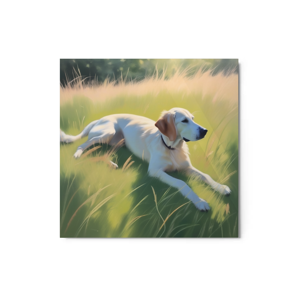 PugMug Custom Pointer Dog Metal Print