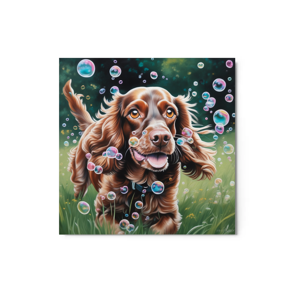 PugMug Custom English Cocker Spaniel Metal Print