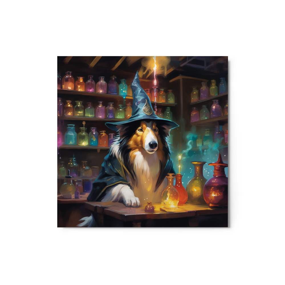 PugMug Custom Collie Metal Print