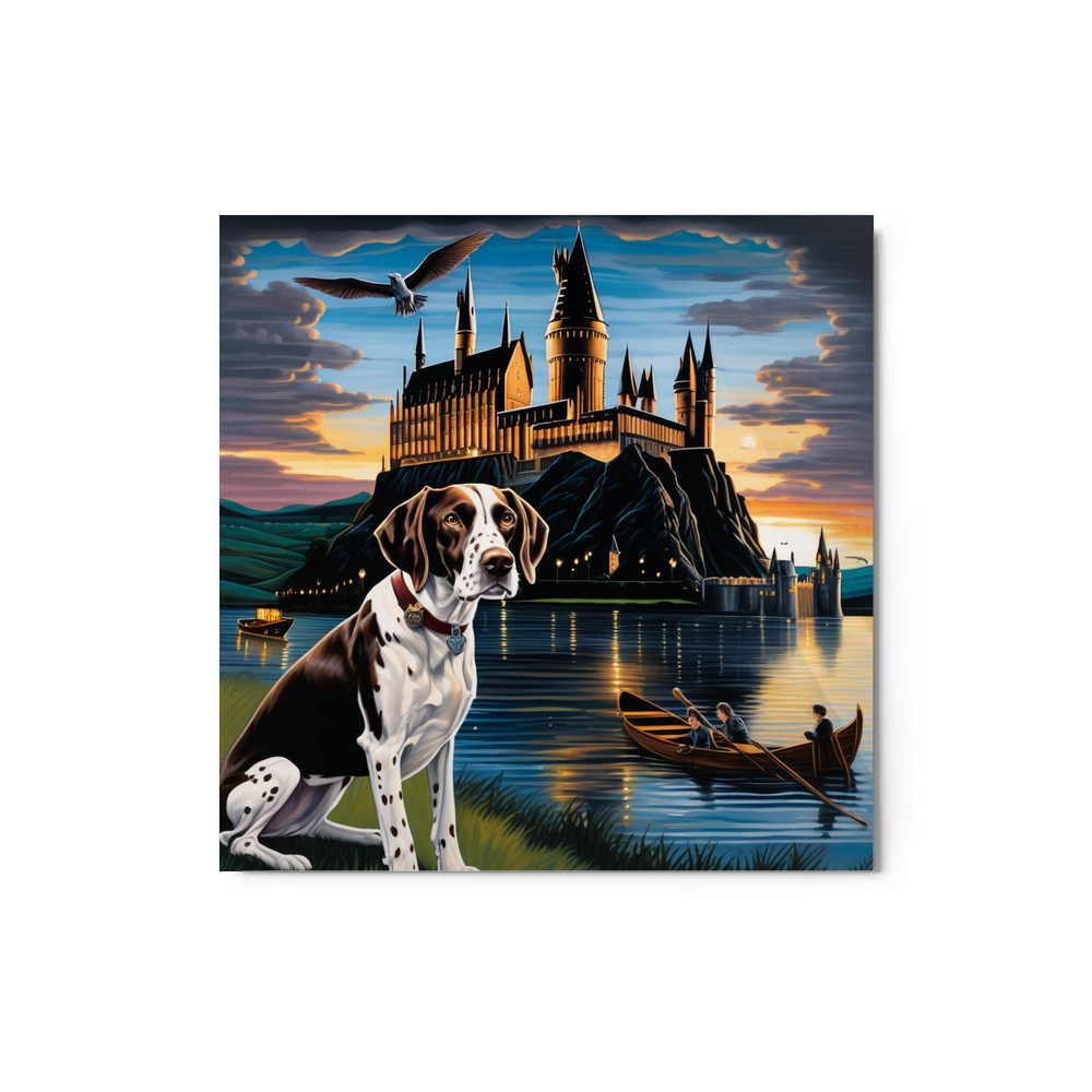 PugMug Custom Pointer Dog Metal Print