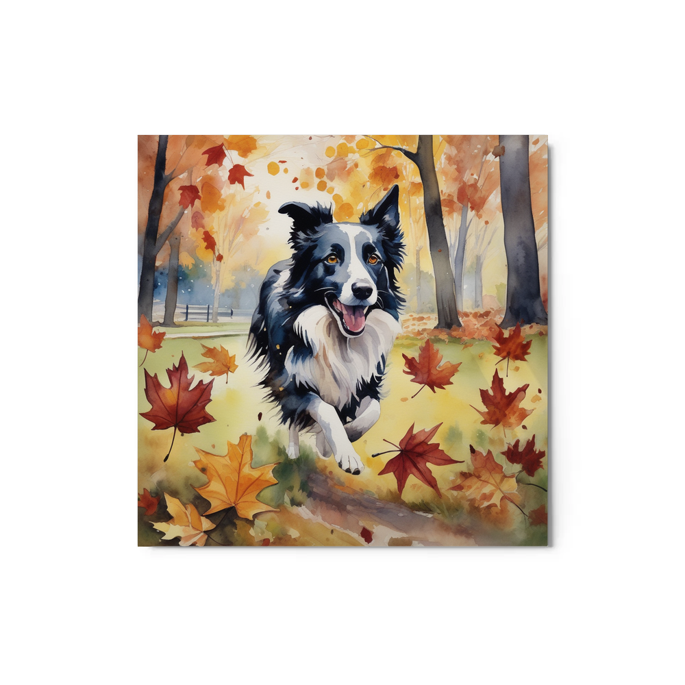 PugMug Custom Border Collie Metal Print