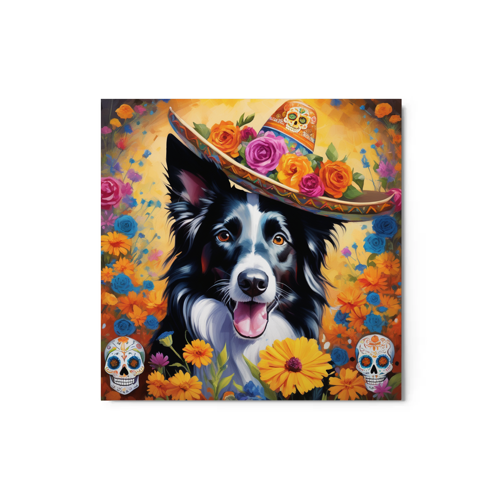 PugMug Custom Border Collie Metal Print