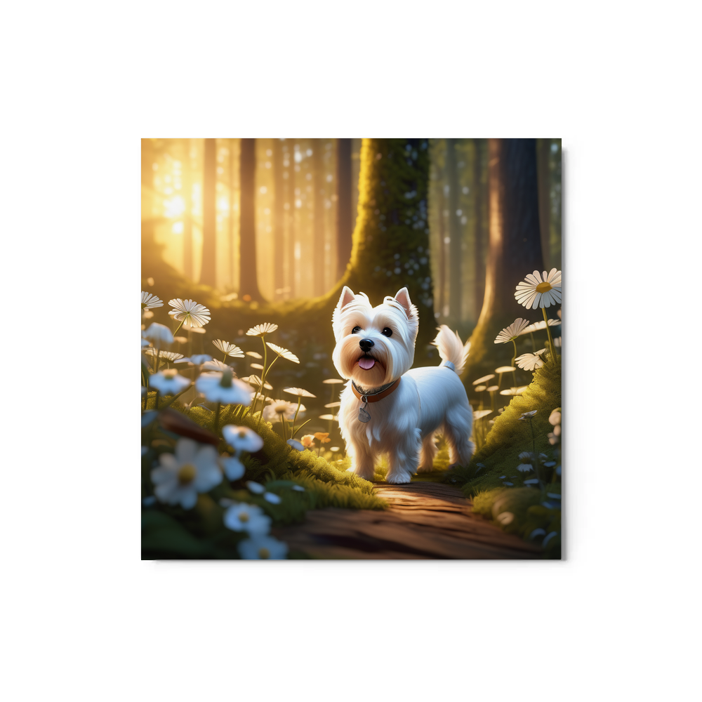 PugMug Custom West Highland White Terrier Metal Print