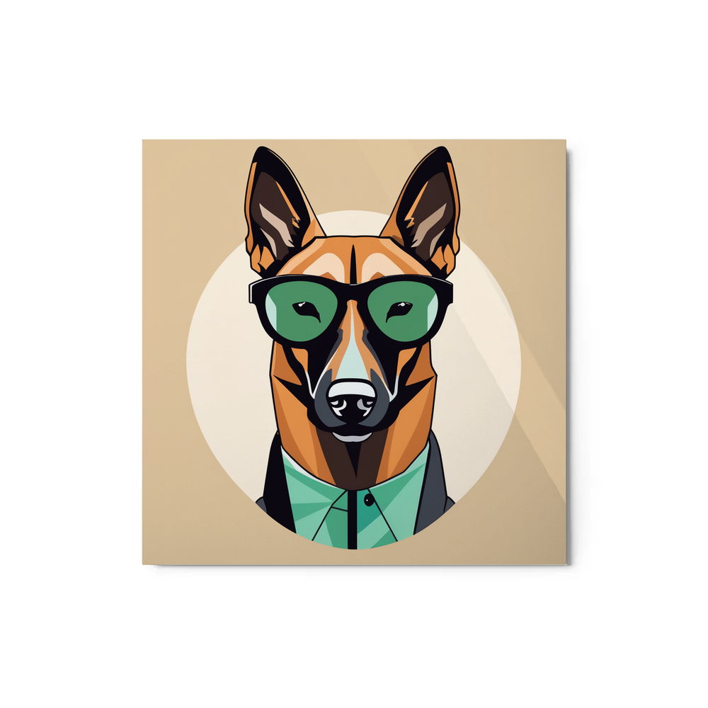 PugMug Custom Belgian Malinois Metal Print