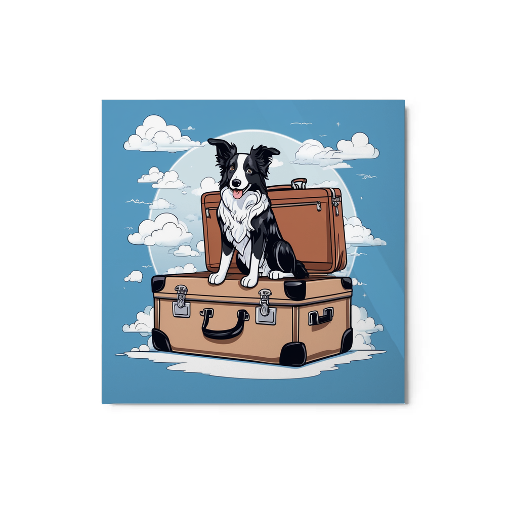 PugMug Custom Border Collie Metal Print