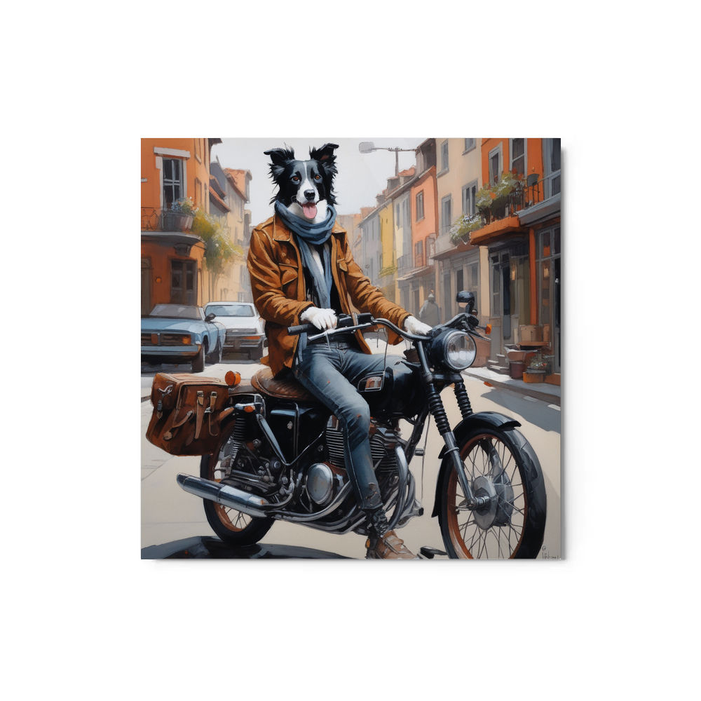 PugMug Custom Border Collie Metal Print