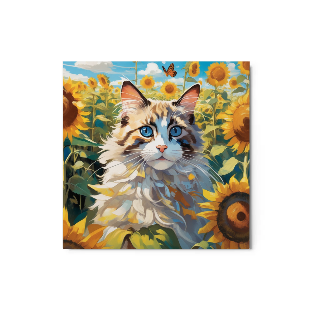 PugMug Custom Tabby Ragdoll Cat Metal Print
