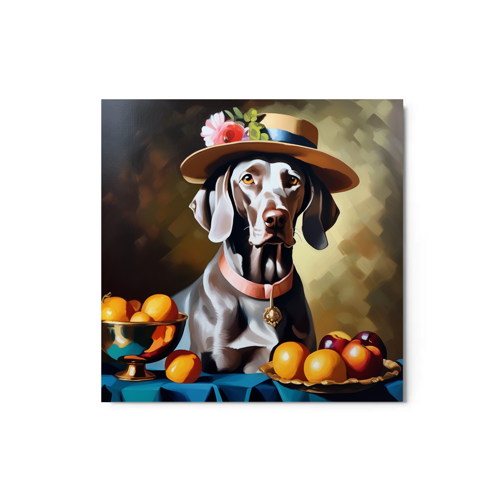 PugMug Custom Weimaraner Metal Print