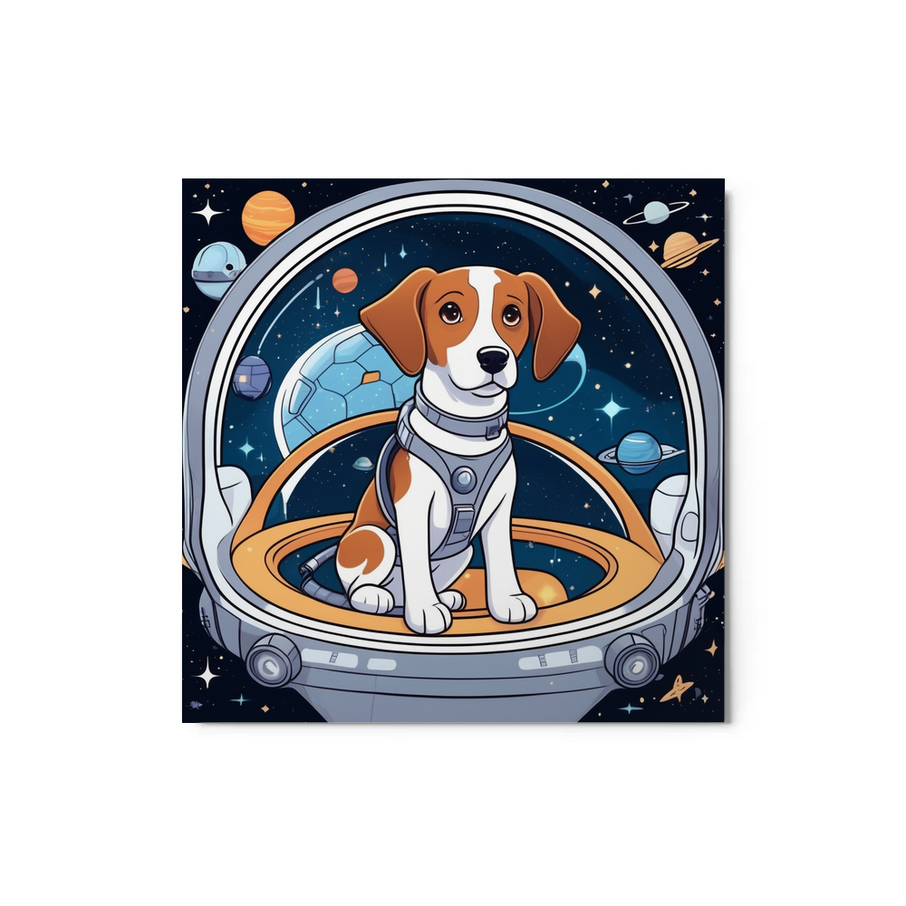 PugMug Custom Brittany Dog Metal Print