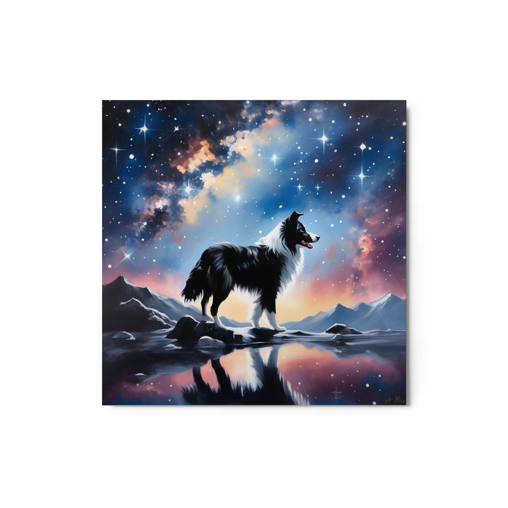 PugMug Custom Border Collie Metal Print